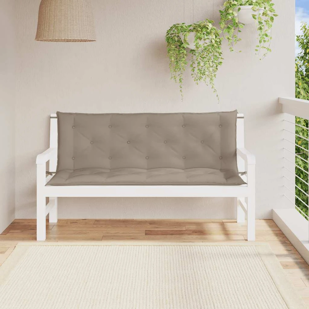 Sodo suoliuko pagalvėlė, taupe, 150x(50+50)x7cm, audinys