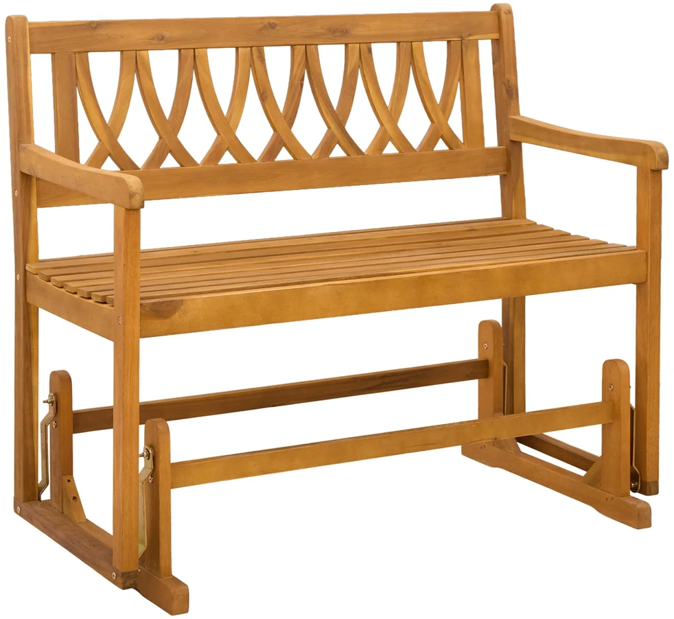 Lauko baldų komplektas Sodo sūpuoklių suolas Natūrali 110 x 59 x 97 cm