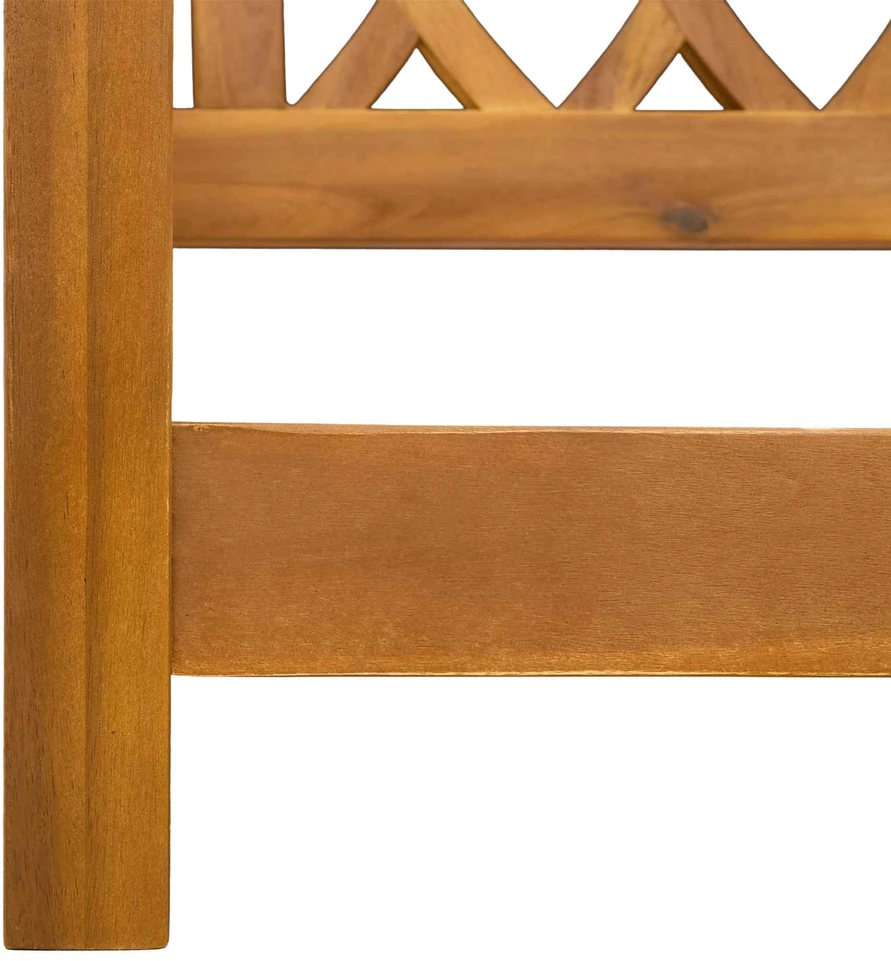 Lauko baldų komplektas Sodo sūpynė su suoleliu 2 -Seater 110 x 56 x 58 cm Natūrali