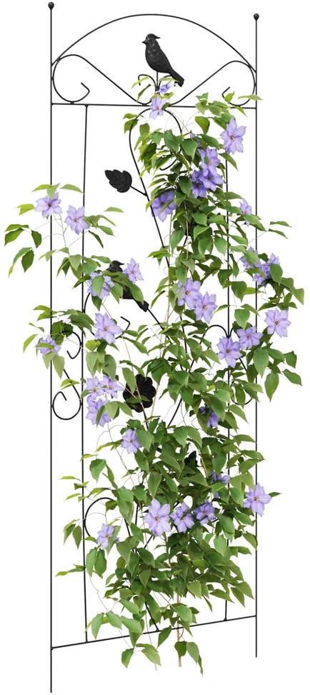 Sodo tvora 3 vnt. Juoda 110 x 40 cm Plienas