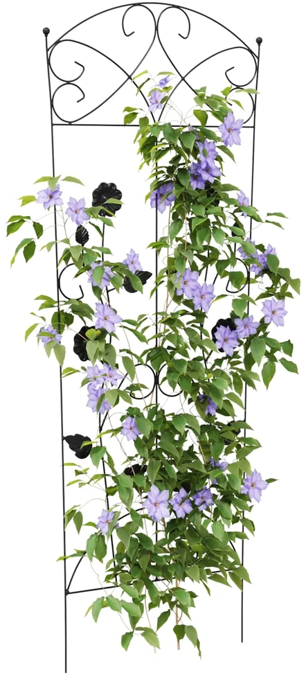 Sodo tvora 3 vnt. Juoda 110,5 x 42,5 cm Plienas