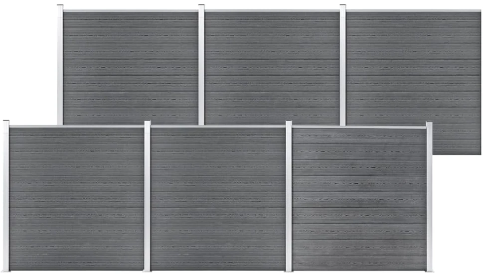 Sodo tvora, pilkos spalvos, 1045x186cm, WPC
