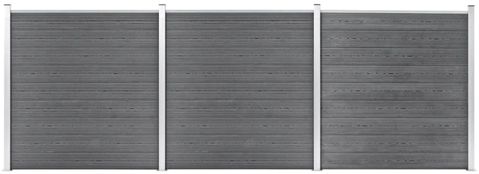 Sodo tvora, pilkos spalvos, 526x186cm, WPC