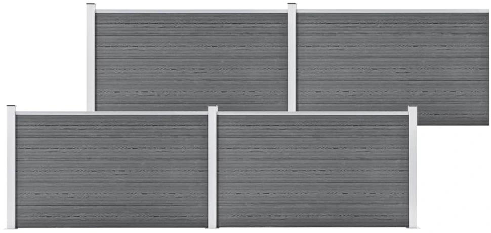 Sodo tvora, pilkos spalvos, 699x106cm, WPC (49073+3x49075)