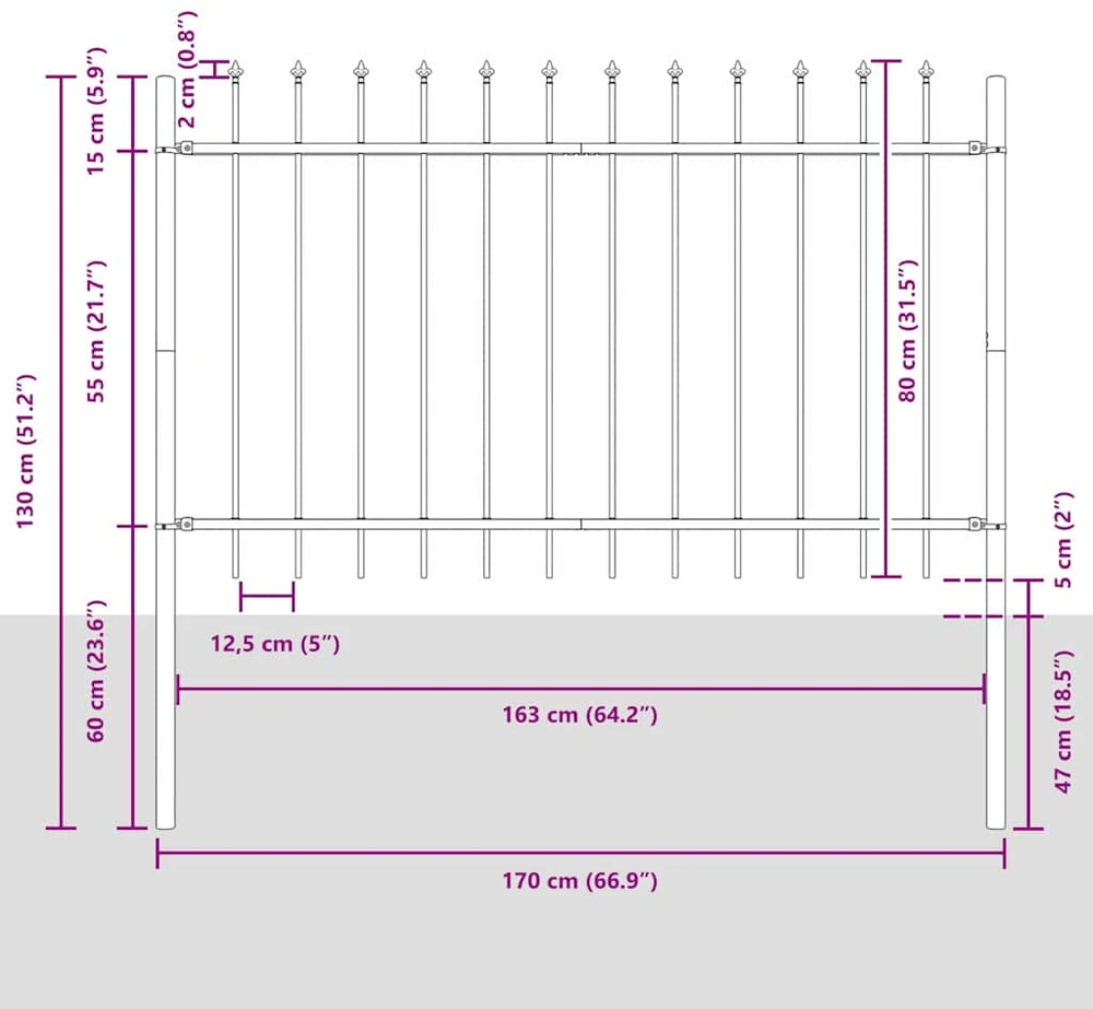 Sodo tvora WOERDEN 1,7 x 0,8 m Miltelinis plienas Balta