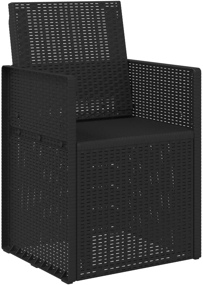 Sodo Valgomojo Kėdės 2 pcs Antracitas 53 x 47 x 88,5 cm PP