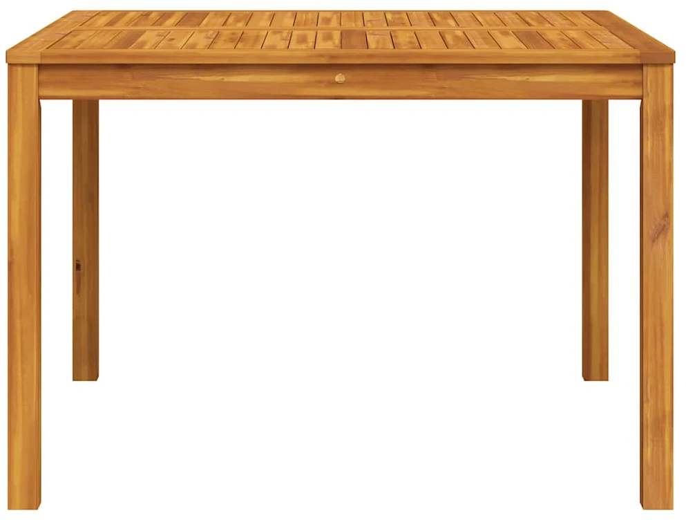 Sodo valgomojo stalas, 110x110x75cm, akacijos medienos masyvas