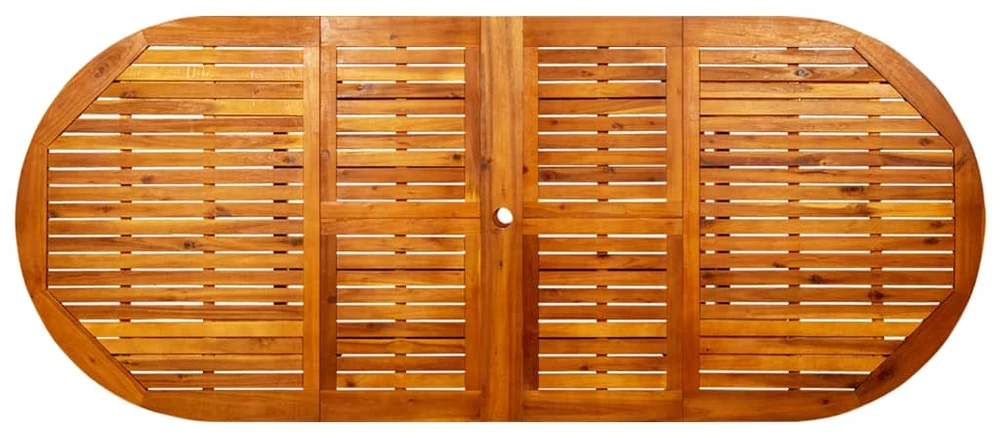 Sodo valgomojo stalas, (160–240)x100x75cm, akacijos masyvas