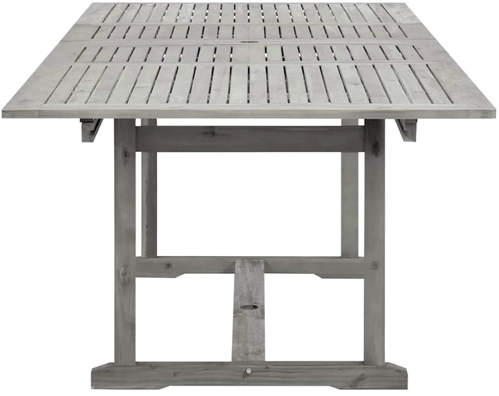 Sodo valgomojo stalas, (160–240)x100x75cm, akacijos masyvas
