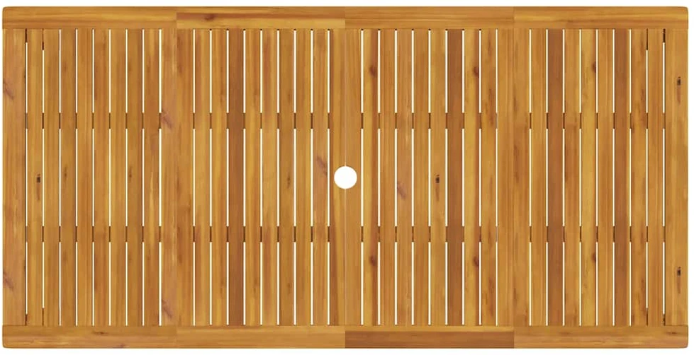 Sodo valgomojo stalas, 180x90x75cm, akacijos medienos masyvas