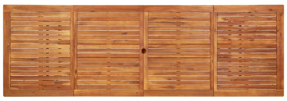 Sodo valgomojo stalas, 280x90x75 cm, akacijos medienos masyvas