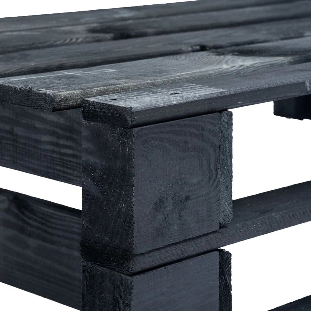 Sodo valgomojo stalas, juodas, 140x70x74cm, plienas ir stiklas