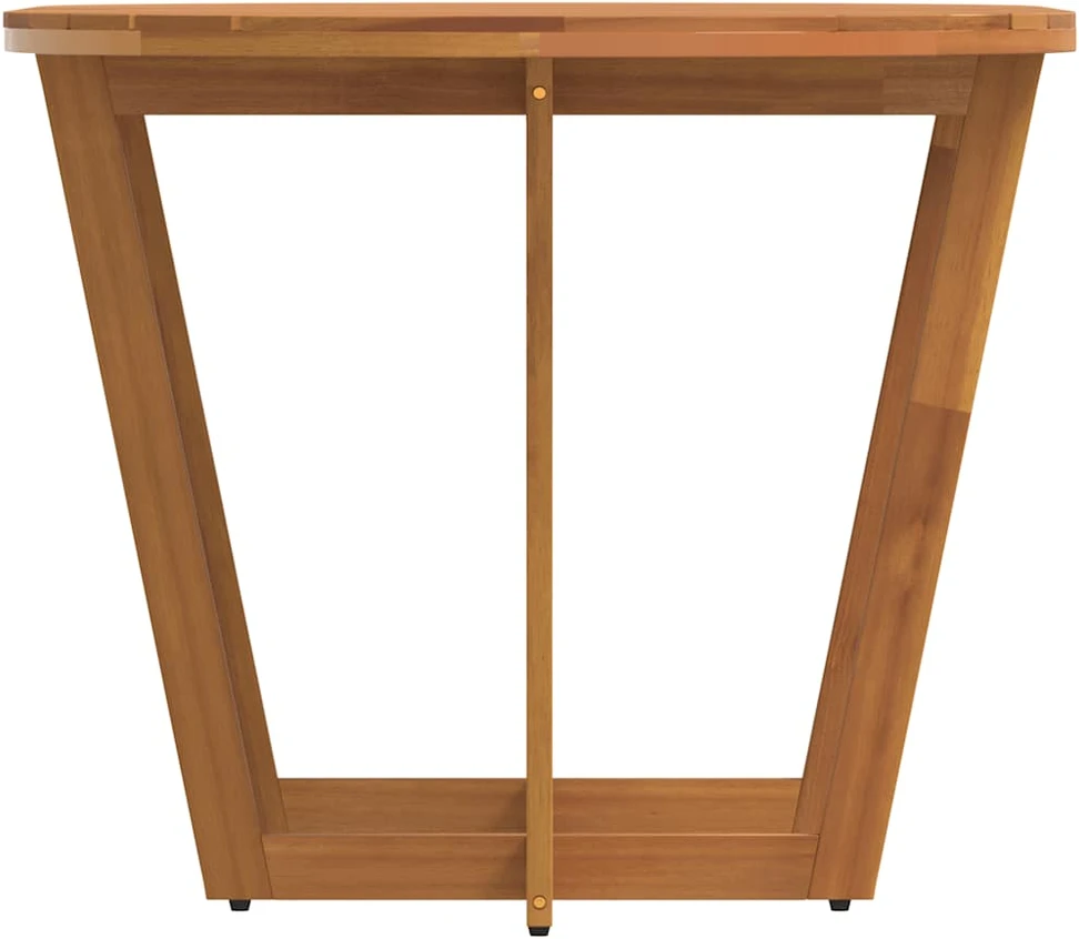 Sodo valgomojo stalas, ovalus, 150x90x75 cm, akacijos masyvas