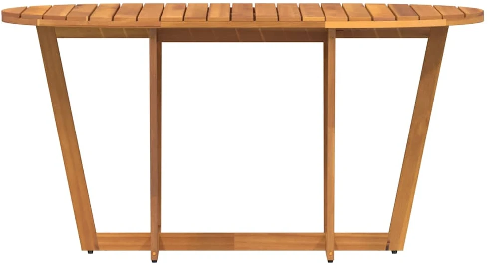 Sodo valgomojo stalas, ovalus, 150x90x75 cm, akacijos masyvas