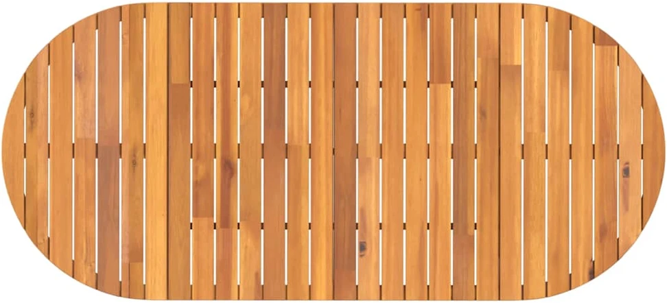 Sodo valgomojo stalas, ovalus, 200x90x75 cm, akacijos masyvas