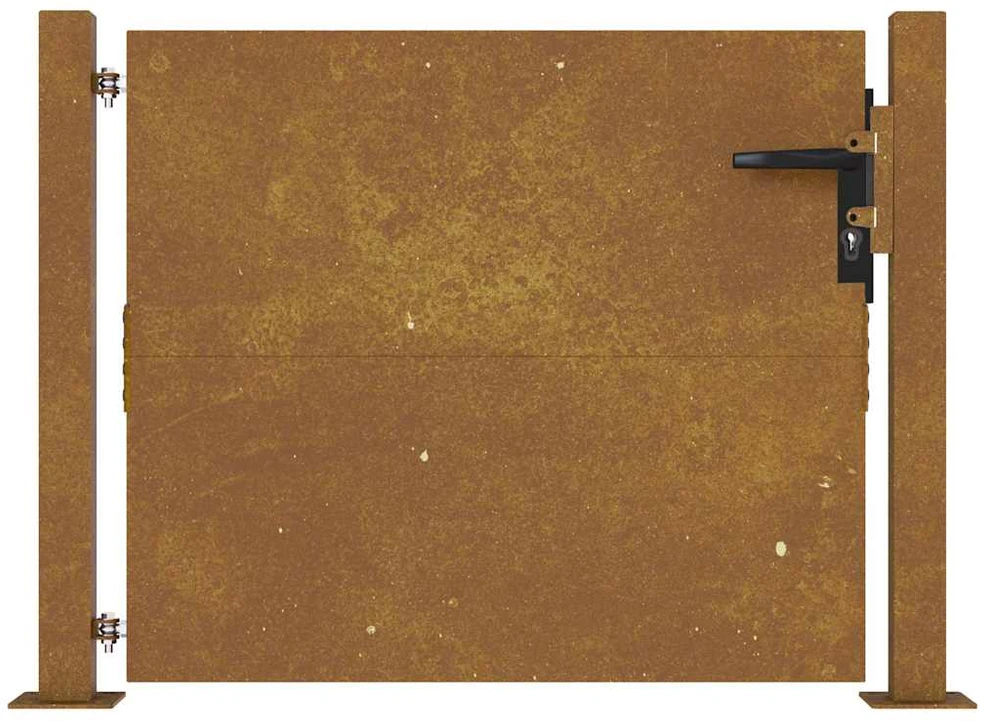 Sodo vartai, 105x105cm, corten plienas
