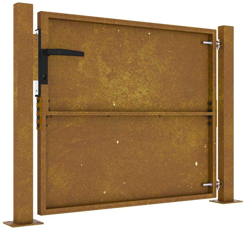 Sodo vartai, 105x105cm, corten plienas
