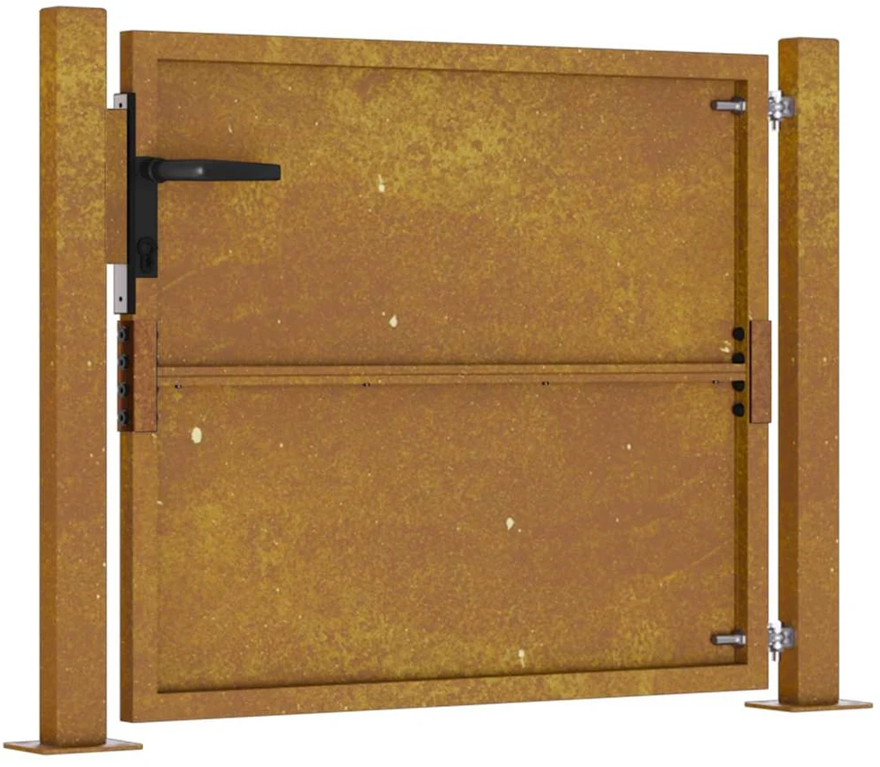 Sodo vartai, 105x105cm, corten plienas