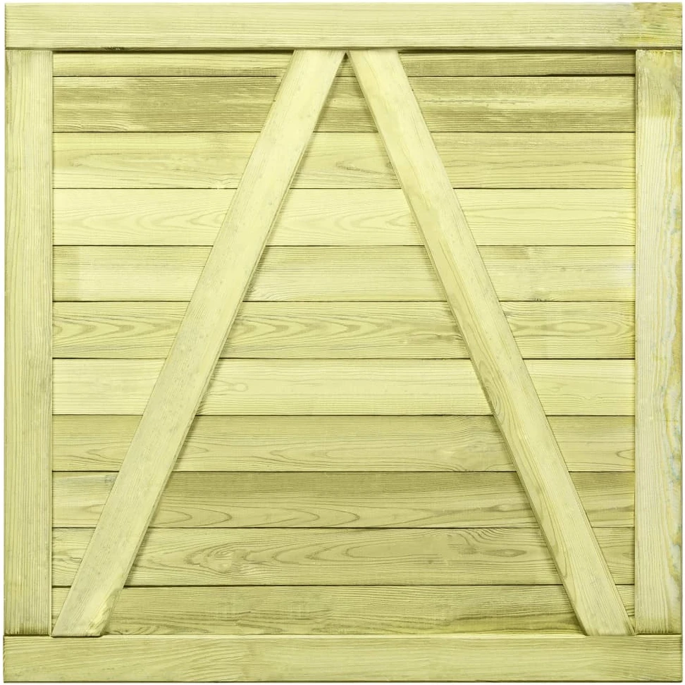 Sodo vartai, 100x100cm, impregnuota pušies mediena