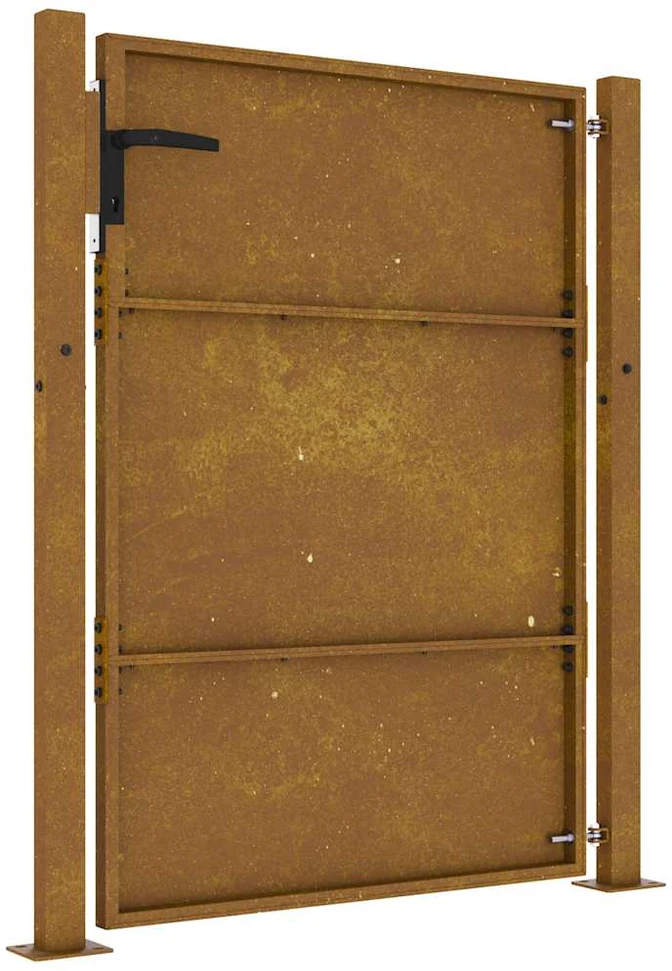Sodo vartai, 105x130cm, corten plienas