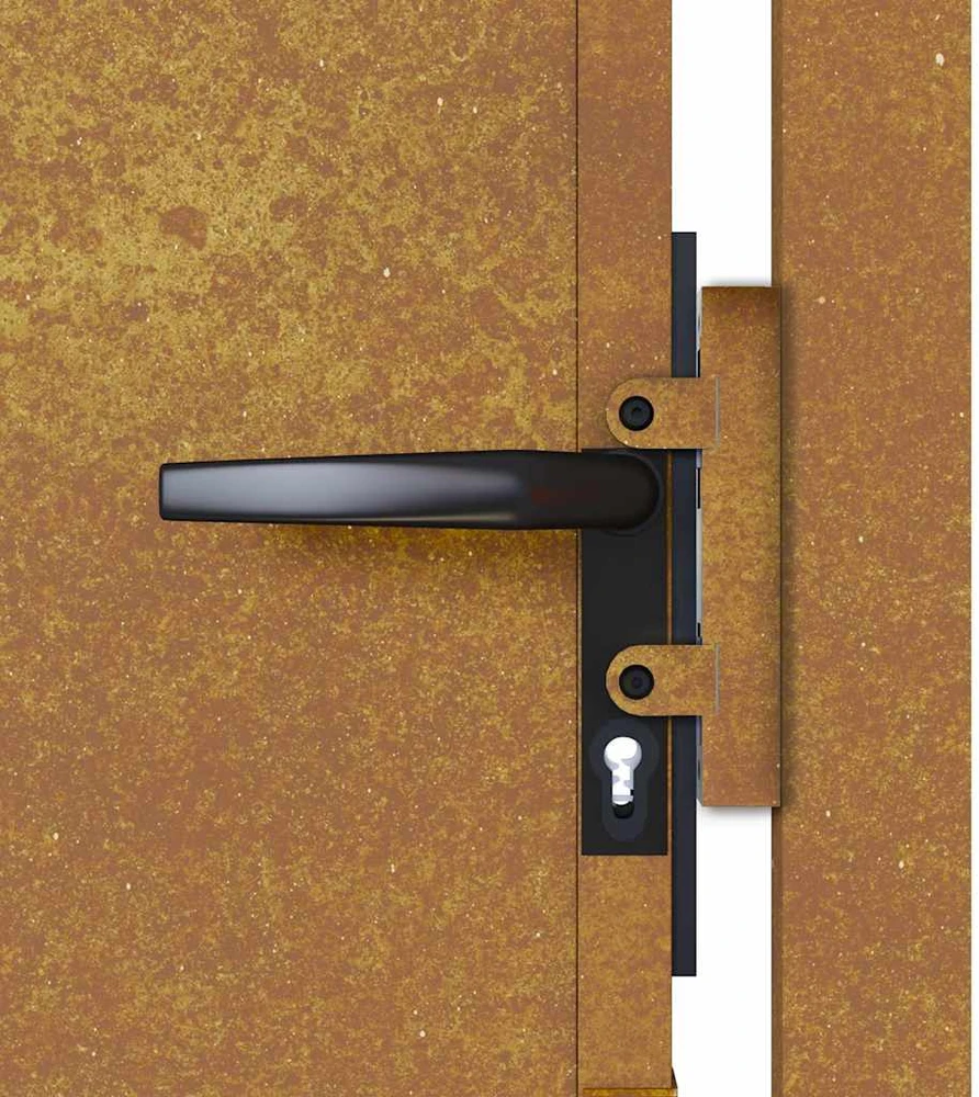 Sodo vartai, 105x130cm, corten plienas