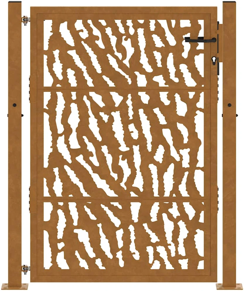 Sodo vartai, 100x150 cm, atsparūs oro sąlygoms, plienas, su atbrailomis