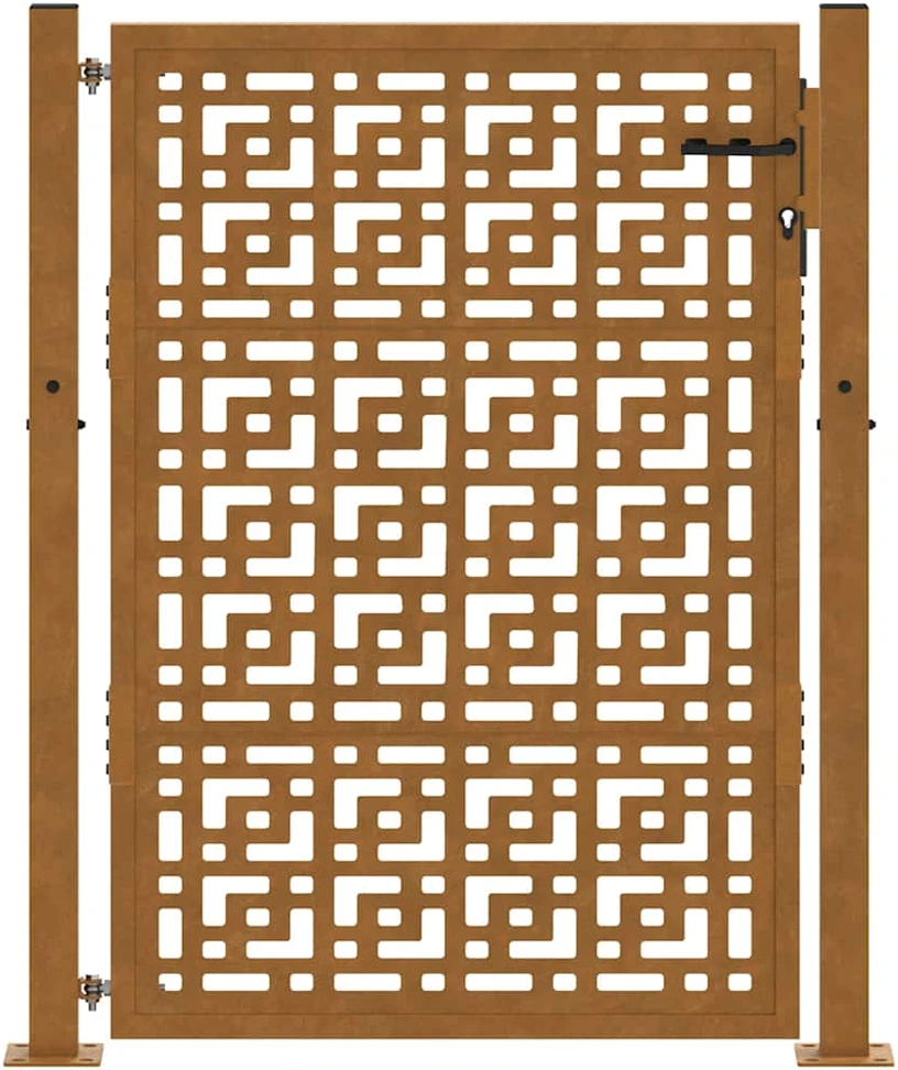 Sodo vartai, 100x150 cm, atsparūs oro sąlygoms, plienas, kryžiaus raštas