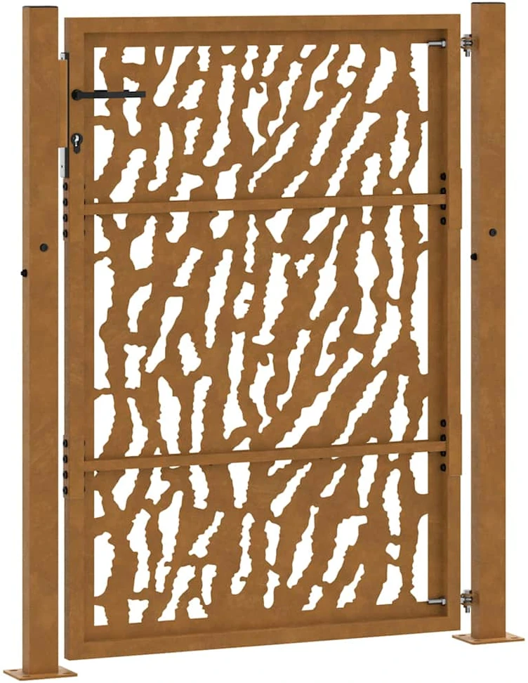 Sodo vartai, 100x150 cm, atsparūs oro sąlygoms, plienas, su atbrailomis