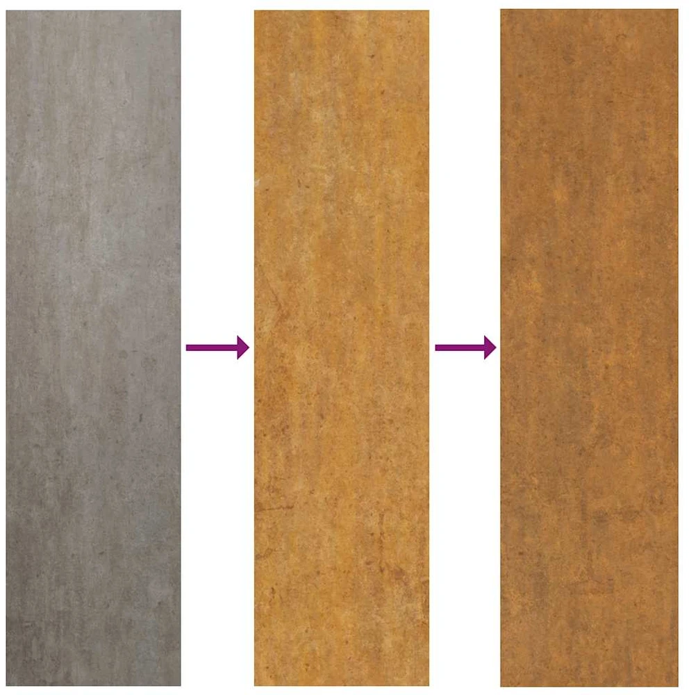 Sodo vartai, 105x180cm, corten plienas, kvadratų dizaino