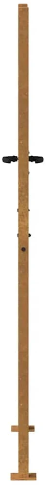 Sodo vartai, 105x205cm, corten plienas, bambuko dizaino