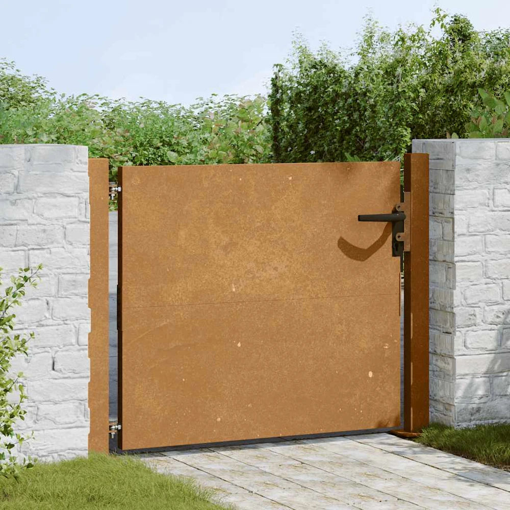 Sodo vartai, 105x80cm, corten plienas