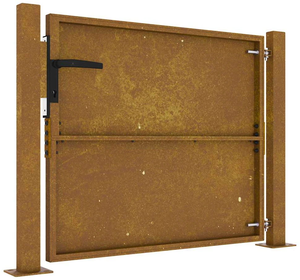 Sodo vartai, 105x80cm, corten plienas