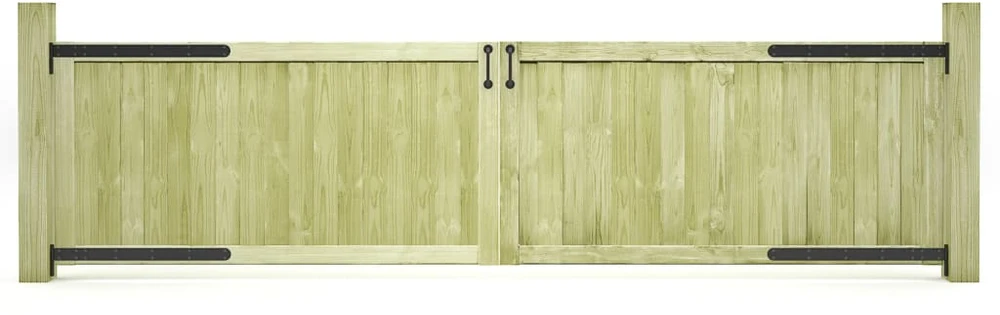 Sodo vartai, 2vnt., 300x75cm, impregnuota pušies mediena