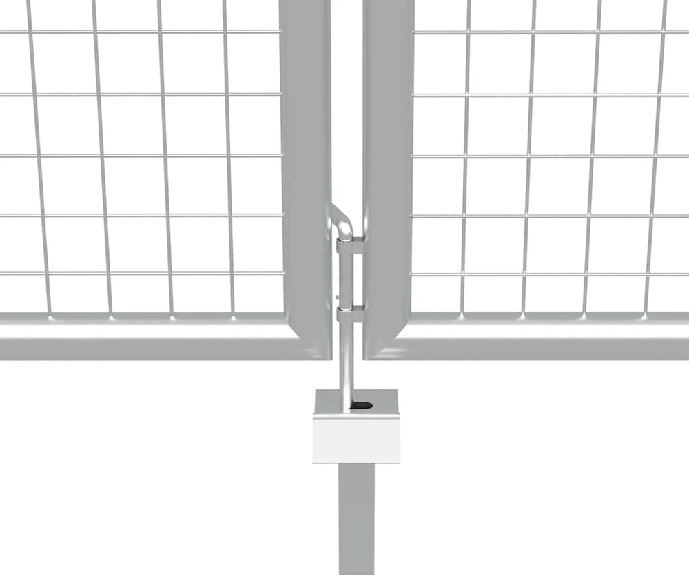 Sodo vartai, sidabrinės sp., 415x250cm, galvanizuotas plienas