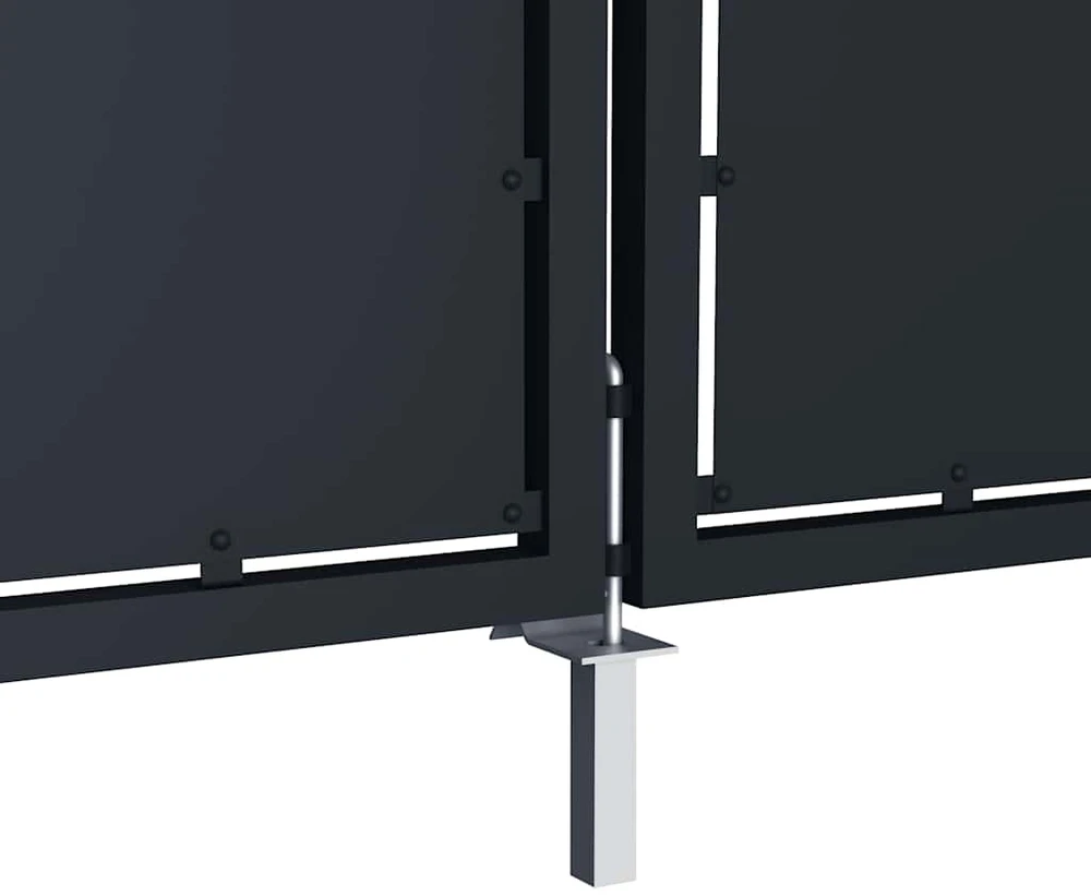 Sodo vartai, antracito spalvos, 350x150cm, plienas