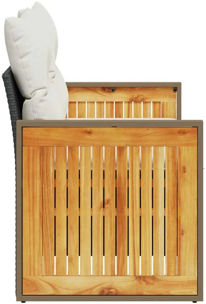 Sodo vazonas Smėlio 203,5 x 53 x 76,5 cm Kietasis pušinis medis