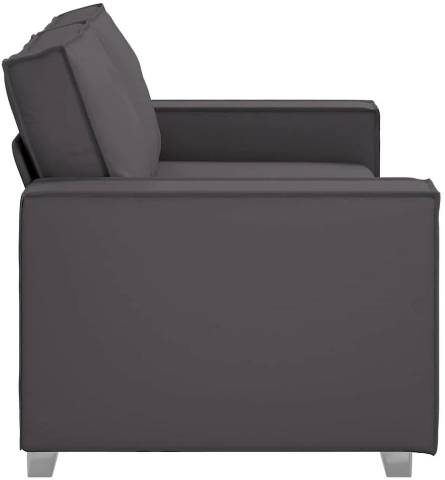 Dvivietė sofa Pilka 180 cm Dirbtinė oda