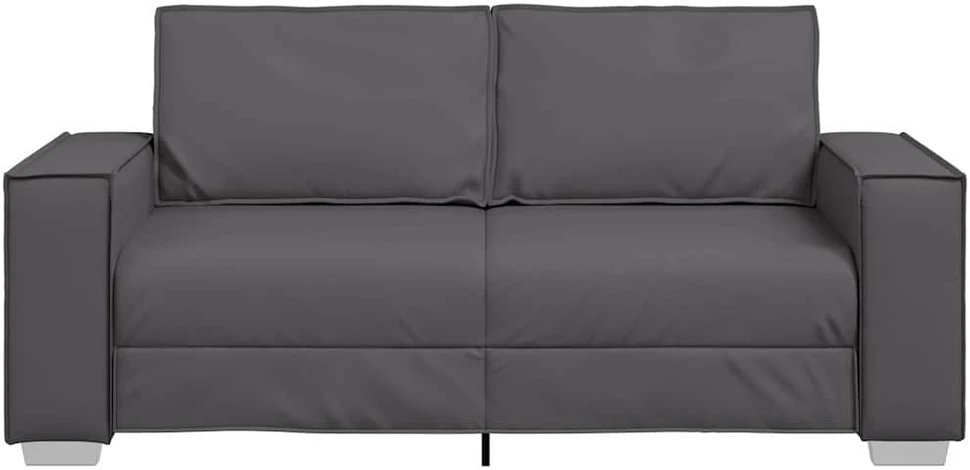 Dvivietė sofa Pilka 180 cm Dirbtinė oda