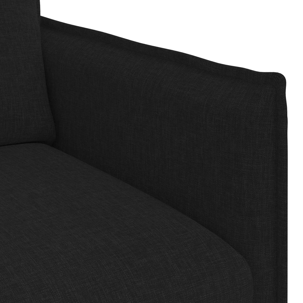 Sofa Sofos komplektas 2 vnt. Juoda Audinys