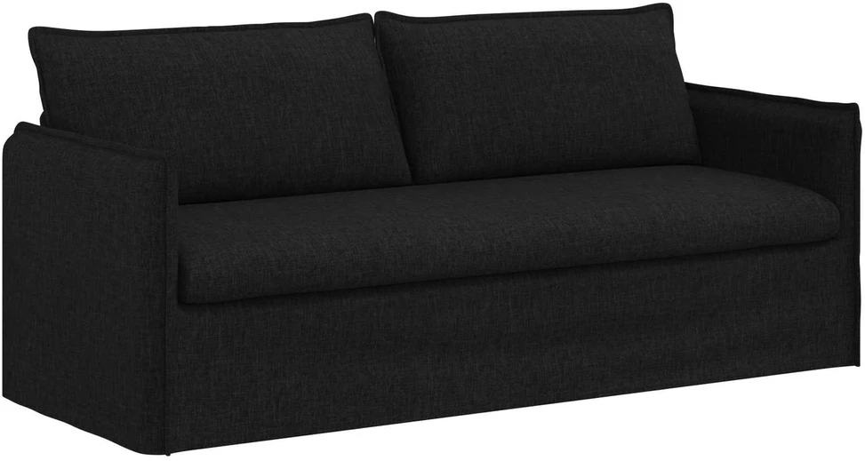 Sofa Sofos komplektas 2 vnt. Juoda Audinys