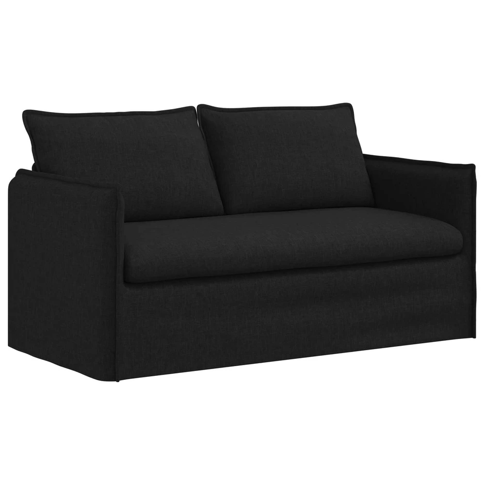 Sofa Sofos komplektas 2 vnt. Juoda Audinys