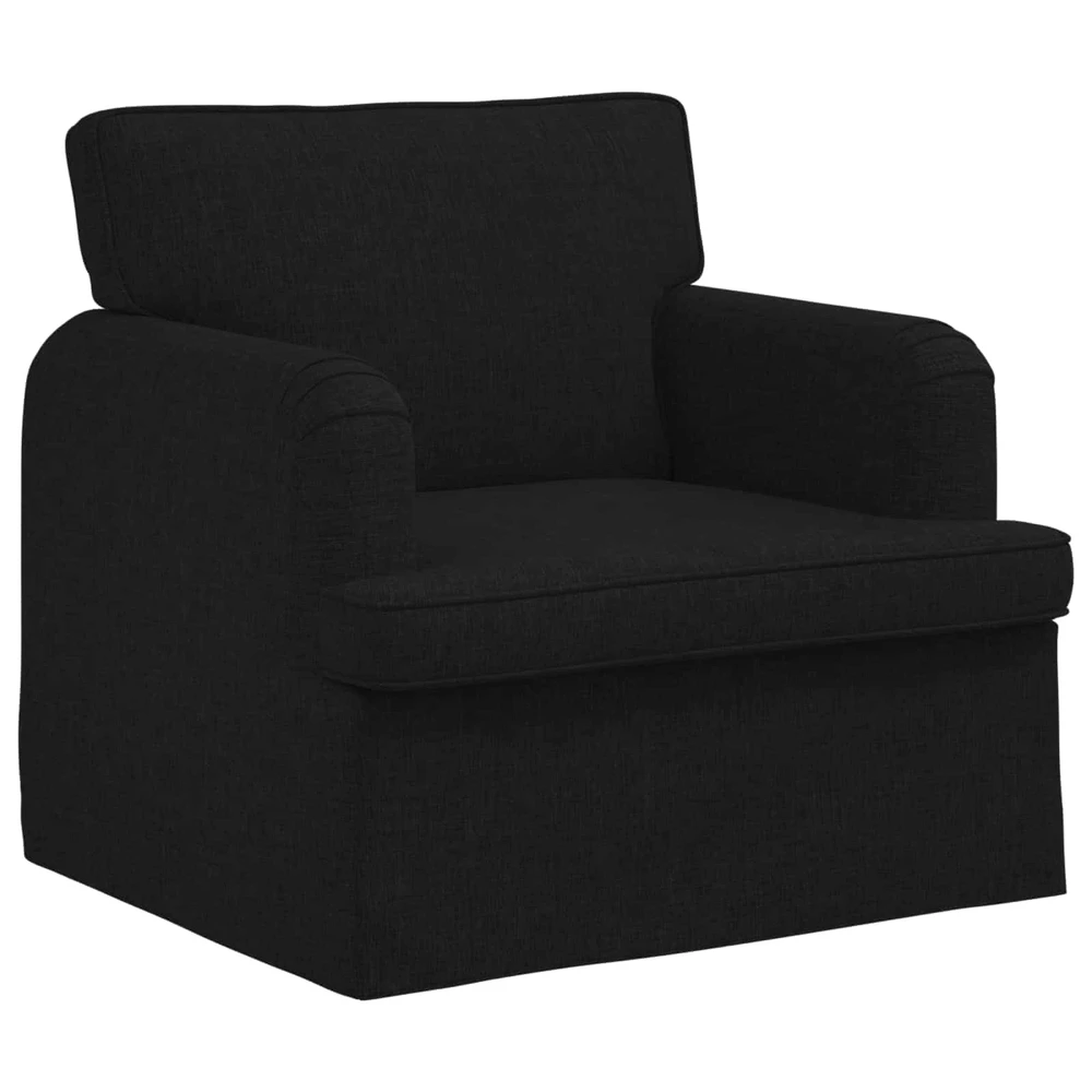 Sofa 2 pcs Juoda Metalas