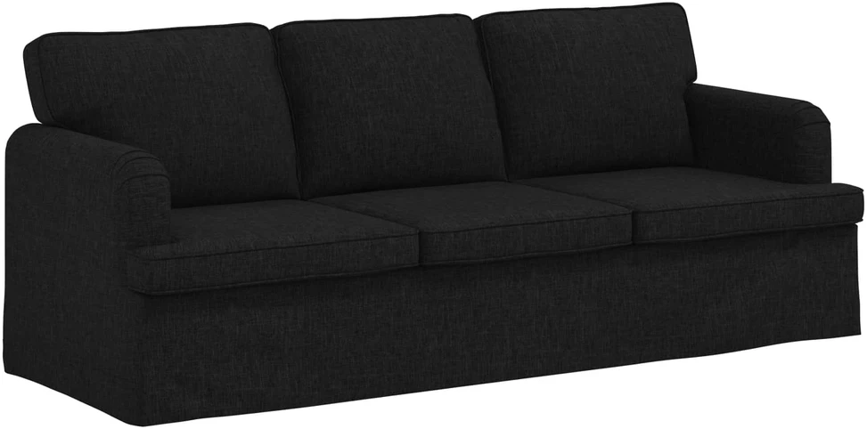 Sofa 2 pcs Juoda Metalas