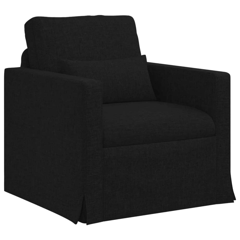 Sofa 2 pcs Juoda Metalas