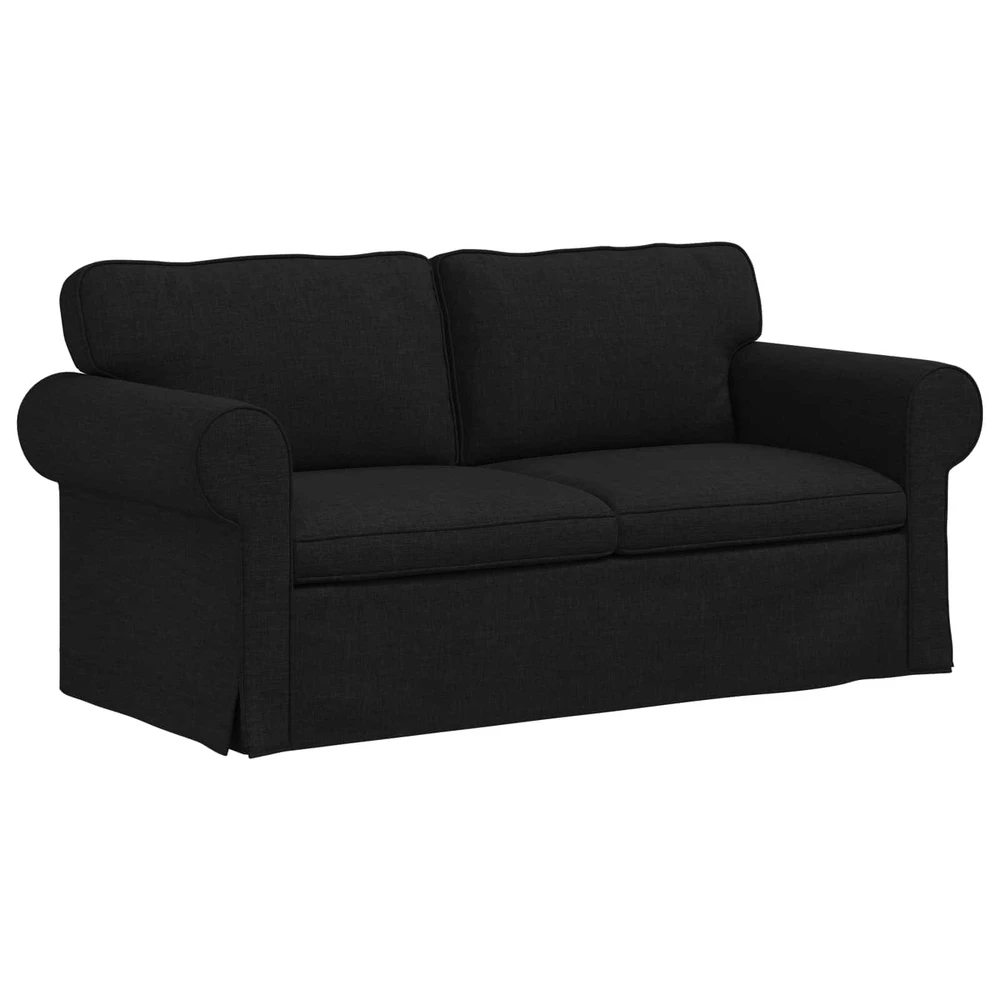 Sofa 2 pcs Juoda Metalas