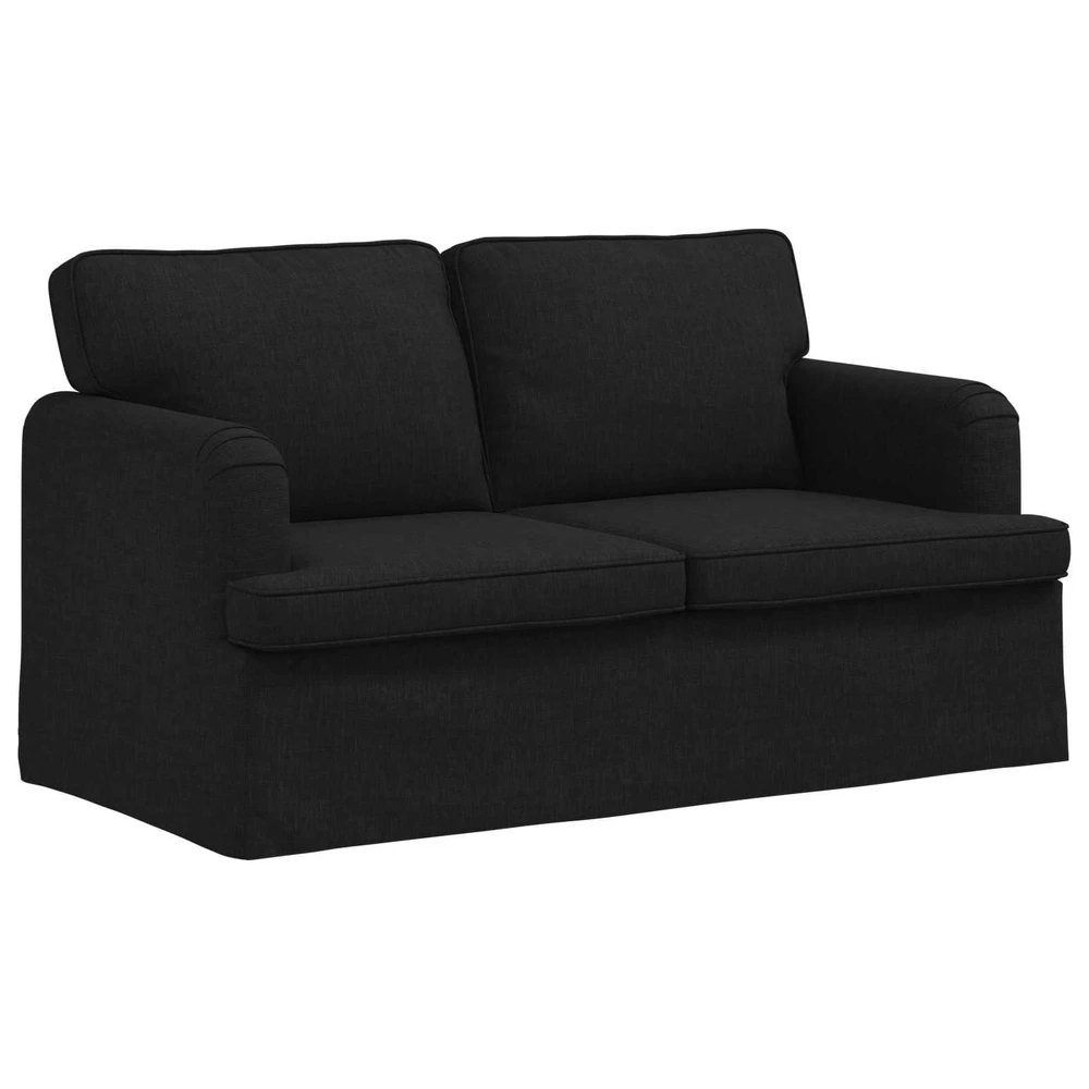 Sofa 2 pcs Juoda Metalas