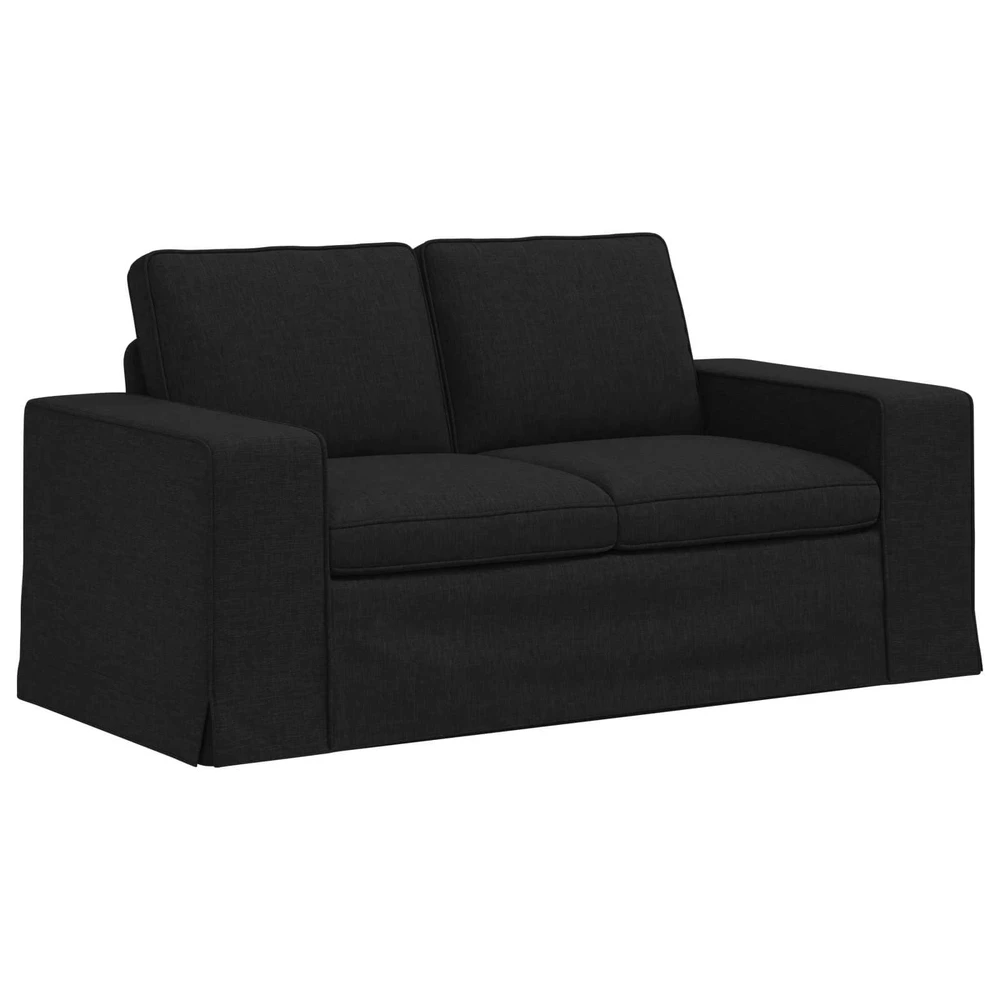 Sofa 2 pcs Juoda Metalas
