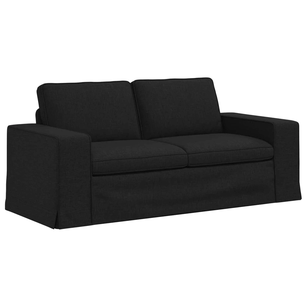 Sofa 2 pcs Juoda Metalas