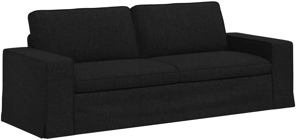 Sofa 2 pcs Juoda Metalas