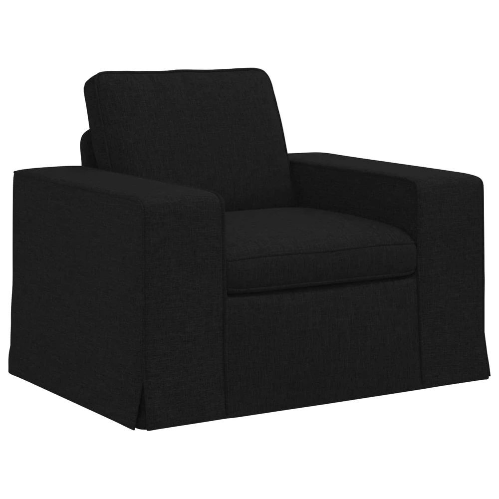 Sofa 2 pcs Juoda Metalas
